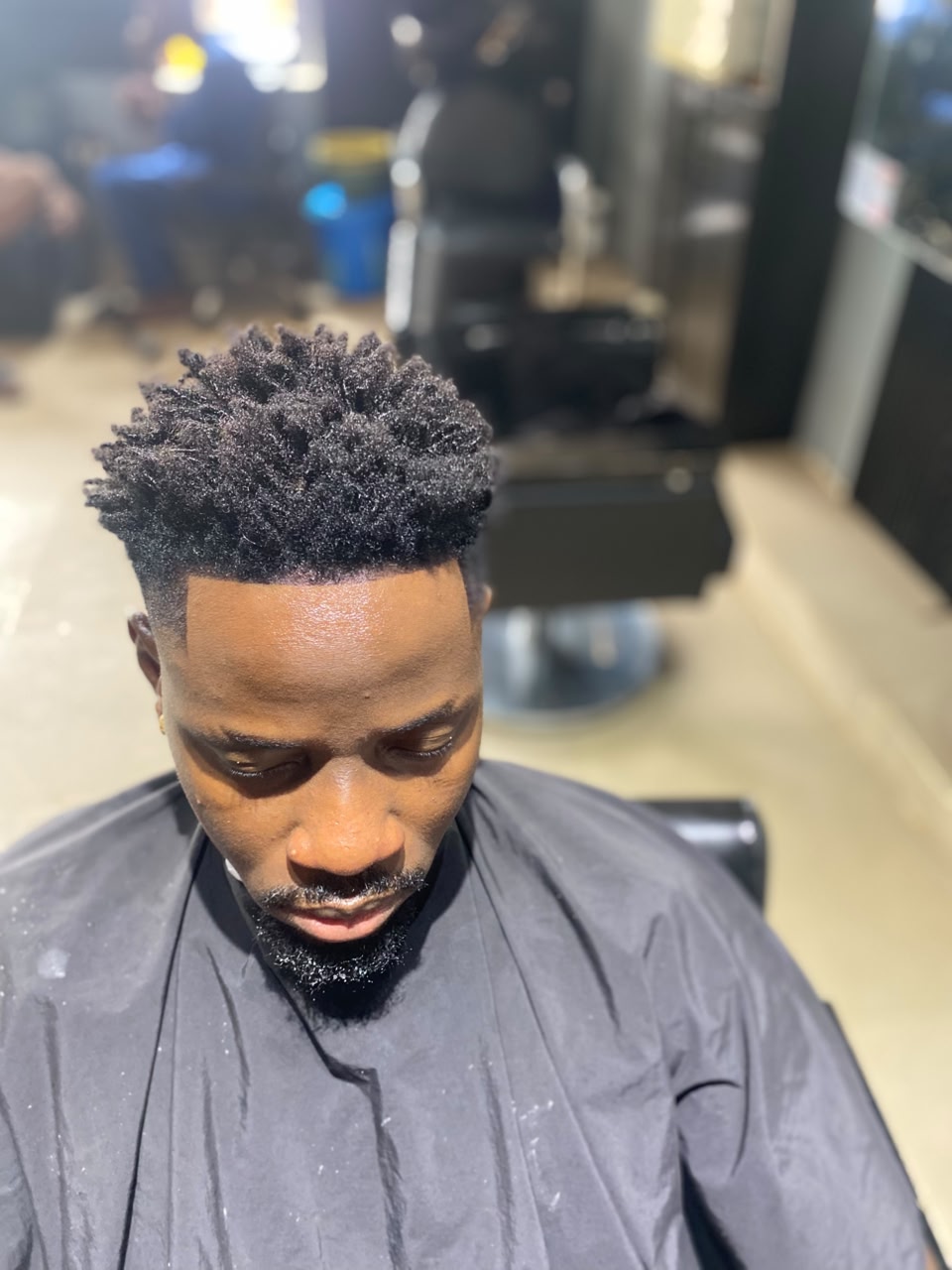 Sponge top fade