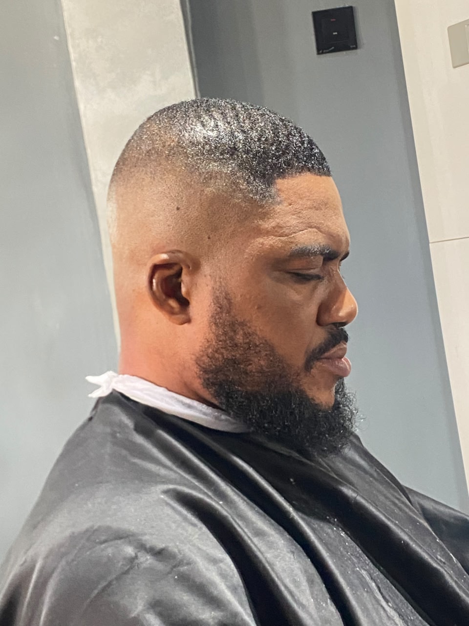 Bald fade and beard
